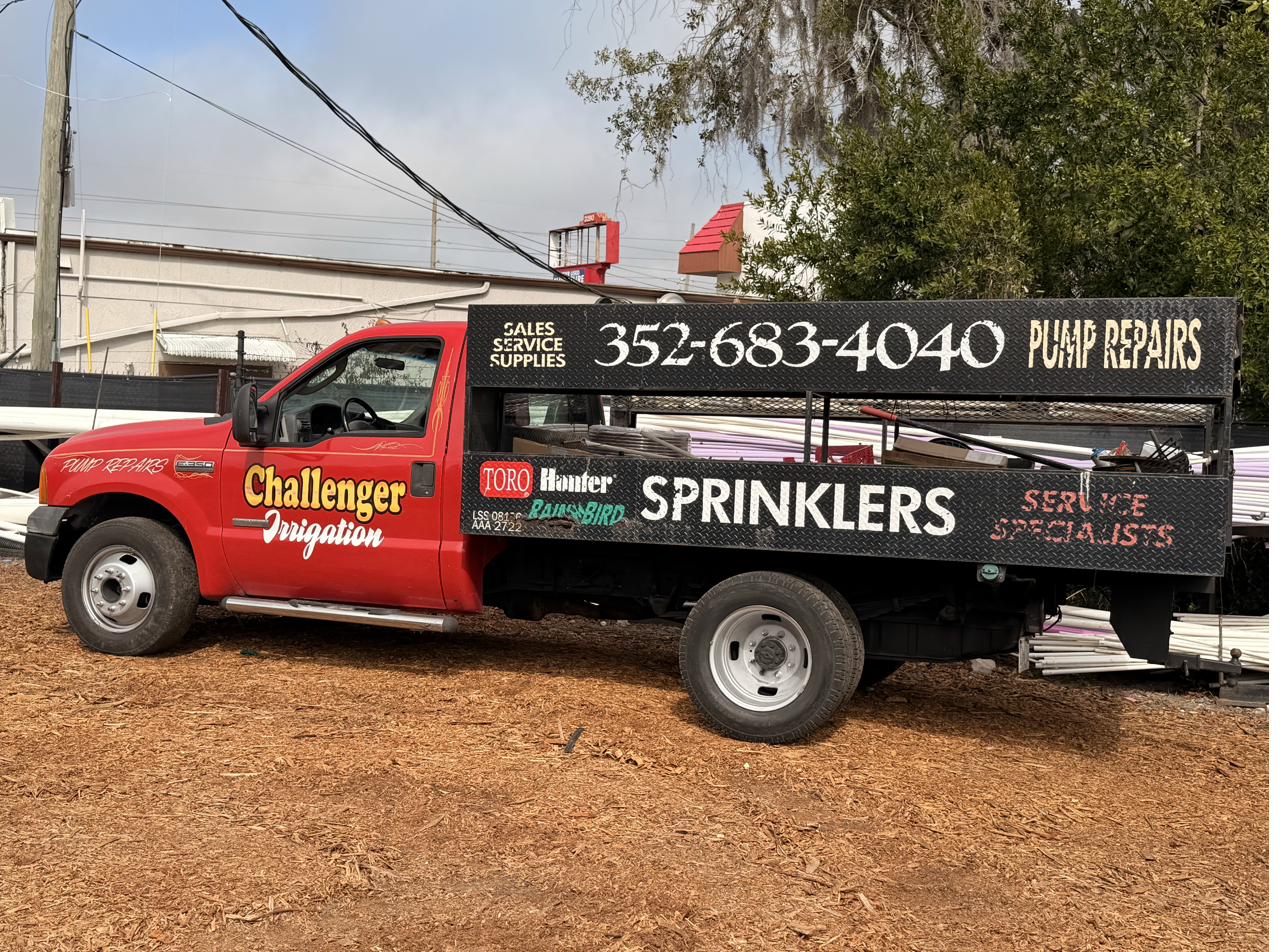 Challenger Irrigation service truck Wesley Chapel Pasco County